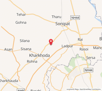Map of Koali, Haryana