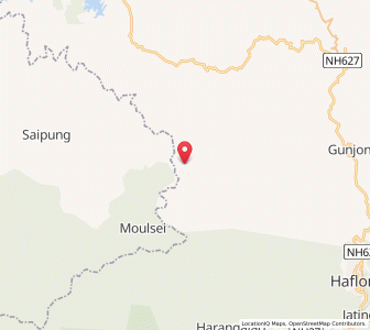 Map of Kobak, Meghalaya