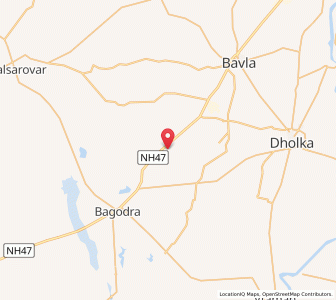 Map of Kochiana, Gujarat