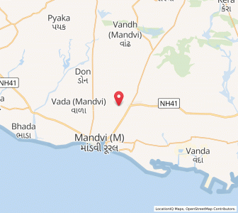 Map of Kodae, Gujarat
