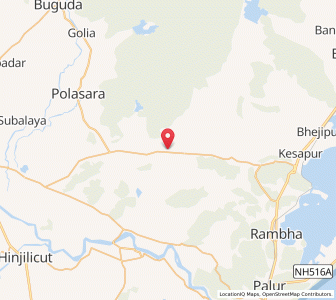 Map of Kodala, Odisha