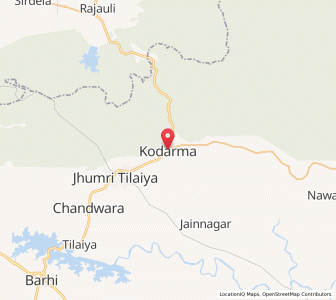 Map of Kodarma, Jharkhand