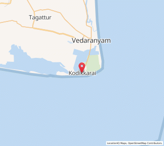Map of Kodiyakkarai, Tamil Nadu