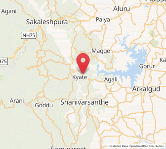 Map of Kodlipet, Karnataka