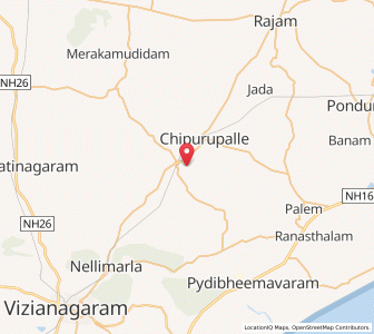 Map of Koduru, Andhra Pradesh