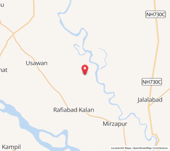 Map of Kohin, Uttar Pradesh