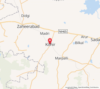 Map of Kohir, Andhra Pradesh