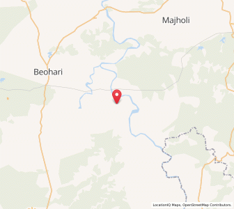 Map of Koilari, Madhya Pradesh