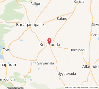 Map of Koilkuntla, Andhra Pradesh
