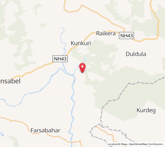 Map of Koinjara, Chhattisgarh
