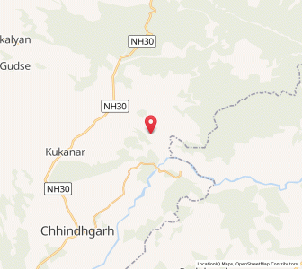 Map of Kokavada, Chhattisgarh