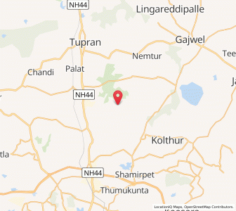 Map of Kokunda, Andhra Pradesh