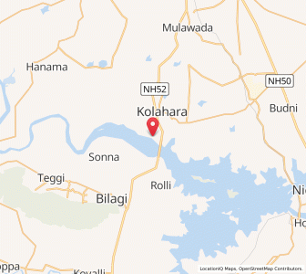 Map of Kolhar, Karnataka