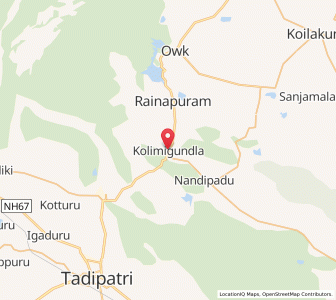 Map of Kolimigundla, Andhra Pradesh