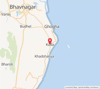 Map of Koliyak, Gujarat
