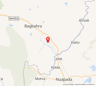 Map of Komakhan, Chhattisgarh