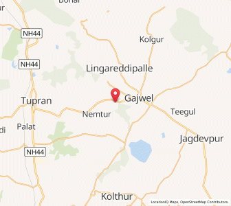 Map of Komathanda, Andhra Pradesh