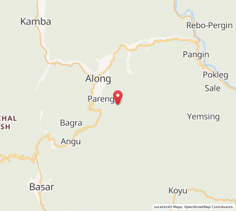 Map of Kombong, Arunachal Pradesh