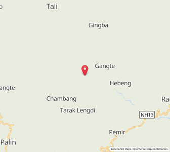 Map of Komra, Arunachal Pradesh