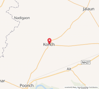 Map of Konch, Uttar Pradesh