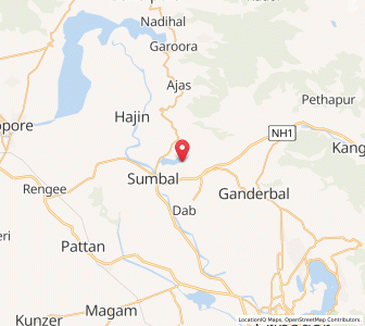 Map of Kondabal, Kashmir