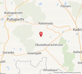 Map of Kondakomarla, Andhra Pradesh