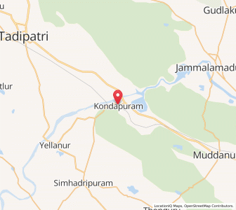 Map of Kondapuram, Andhra Pradesh