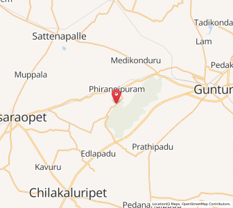 Map of Kondavidu, Andhra Pradesh