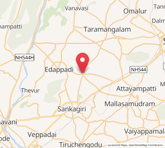 Map of Konganapuram, Tamil Nadu