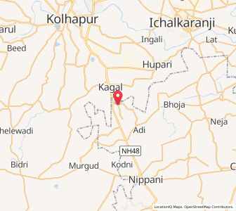 Map of Kongnolli, Maharashtra