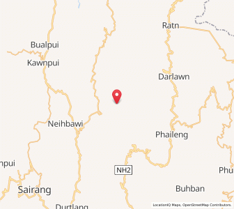 Map of Kongtal, Mizoram
