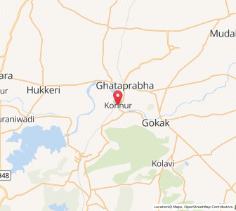 Map of Konnur, Karnataka