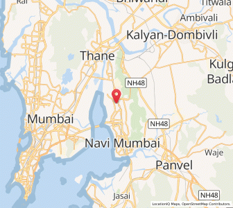 Map of Kopar Khairane, Maharashtra