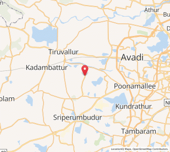 Map of Koppur, Tamil Nadu