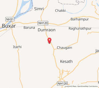 Map of Kopwa, Bihar