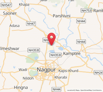 Map of Koradi, Andhra Pradesh