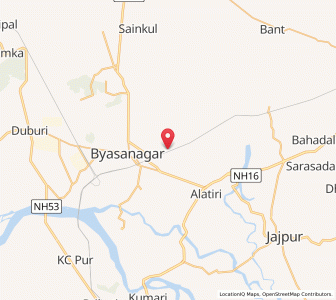 Map of Korai, Odisha