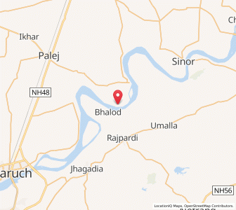 Map of Koral, Gujarat