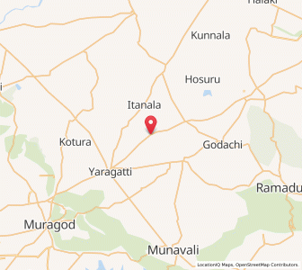 Map of Korkop, Karnataka