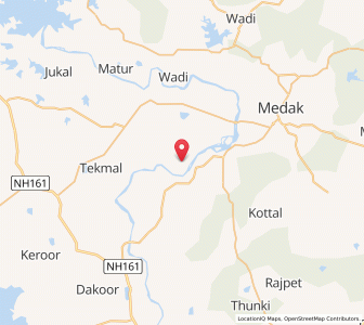 Map of Korpak, Andhra Pradesh