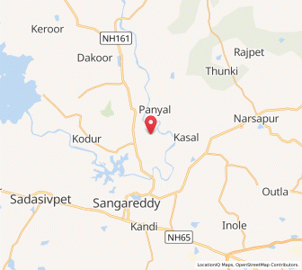 Map of Korpol, Andhra Pradesh