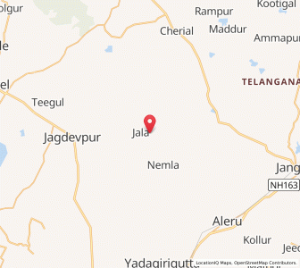Map of Korwaram, Andhra Pradesh