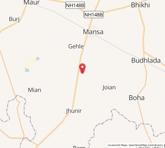 Map of Kot Dharmun, Punjab