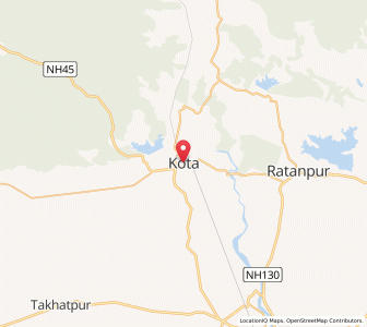 Map of Kotā, Chhattisgarh