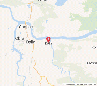 Map of Kota, Uttar Pradesh