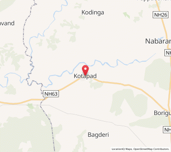 Map of Kotaparh, Chhattisgarh