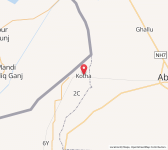 Map of Kotha, Punjab