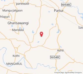 Map of Kothal, Maharashtra