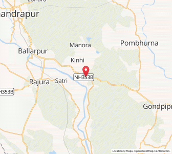 Map of Kothari, Maharashtra