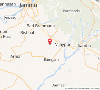 Map of Kothe Manhasan, Kashmir